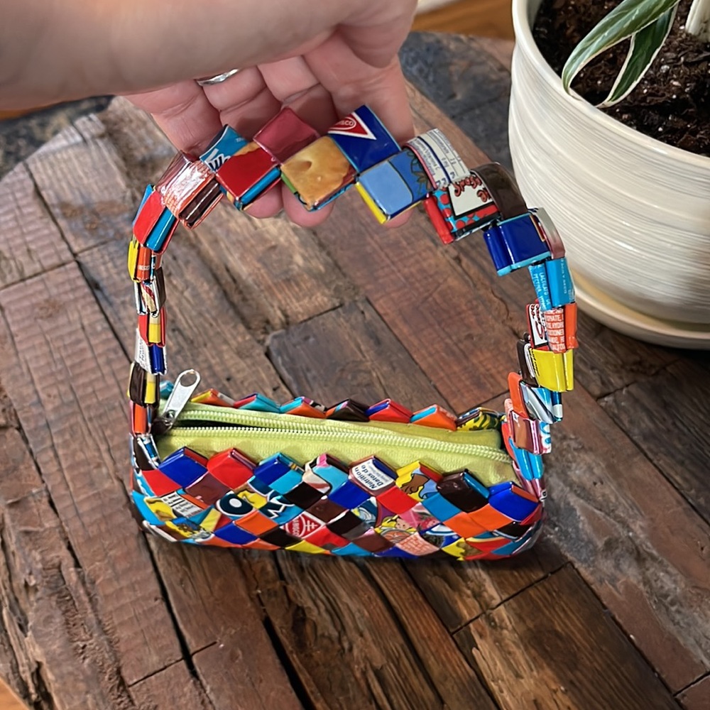 Vintage Purse Made of Food/Candy Wrappers - Picture 4 of 6